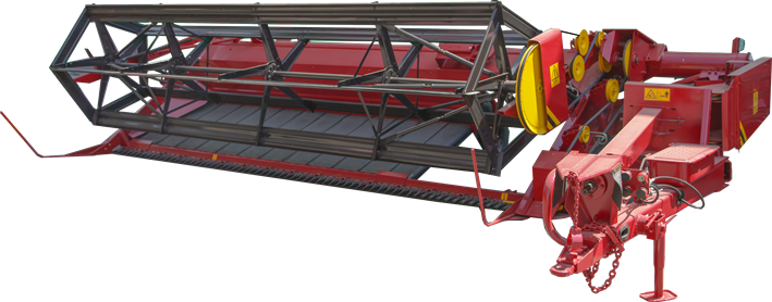 Pull-type draper header