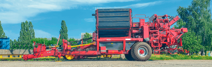 SEMI-TRAILED POTATO HARVESTER WITH LATERAL DIGGING PT2